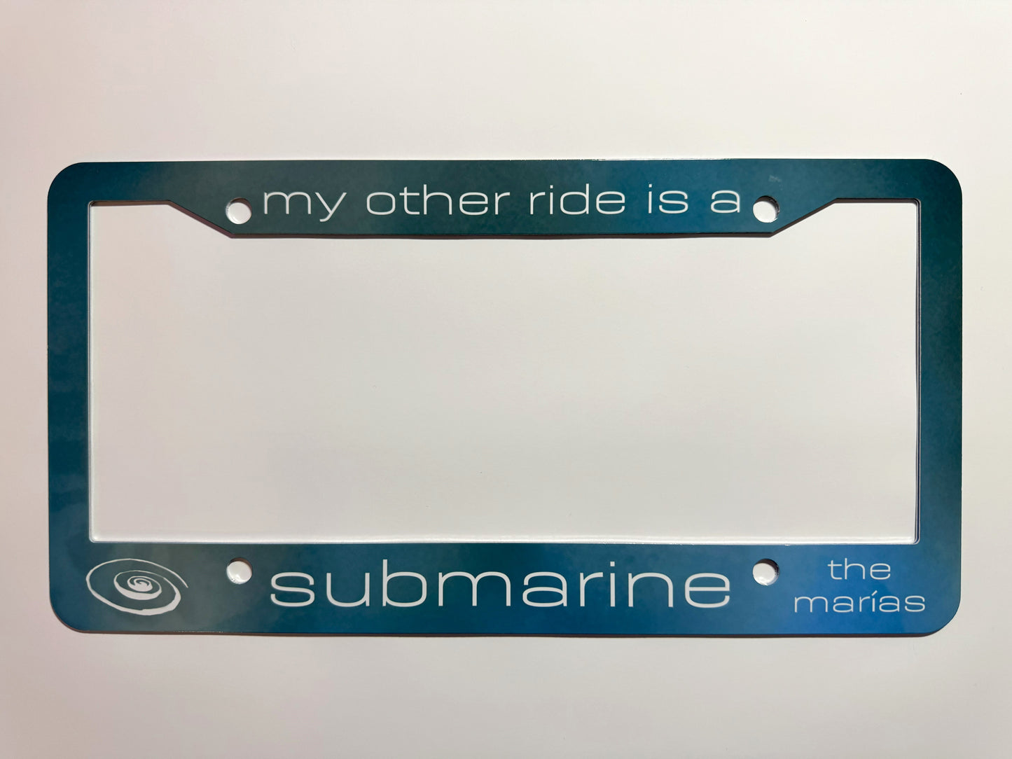 submarine license plate frame