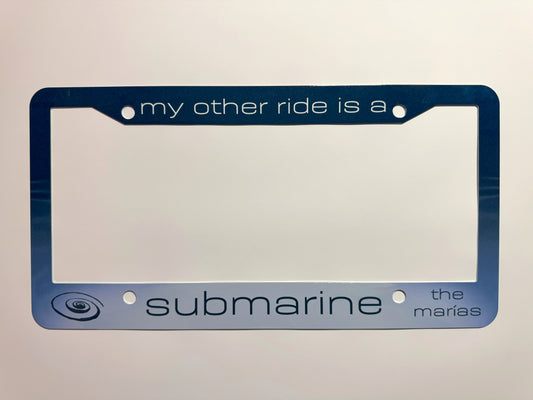 submarine license plate frame